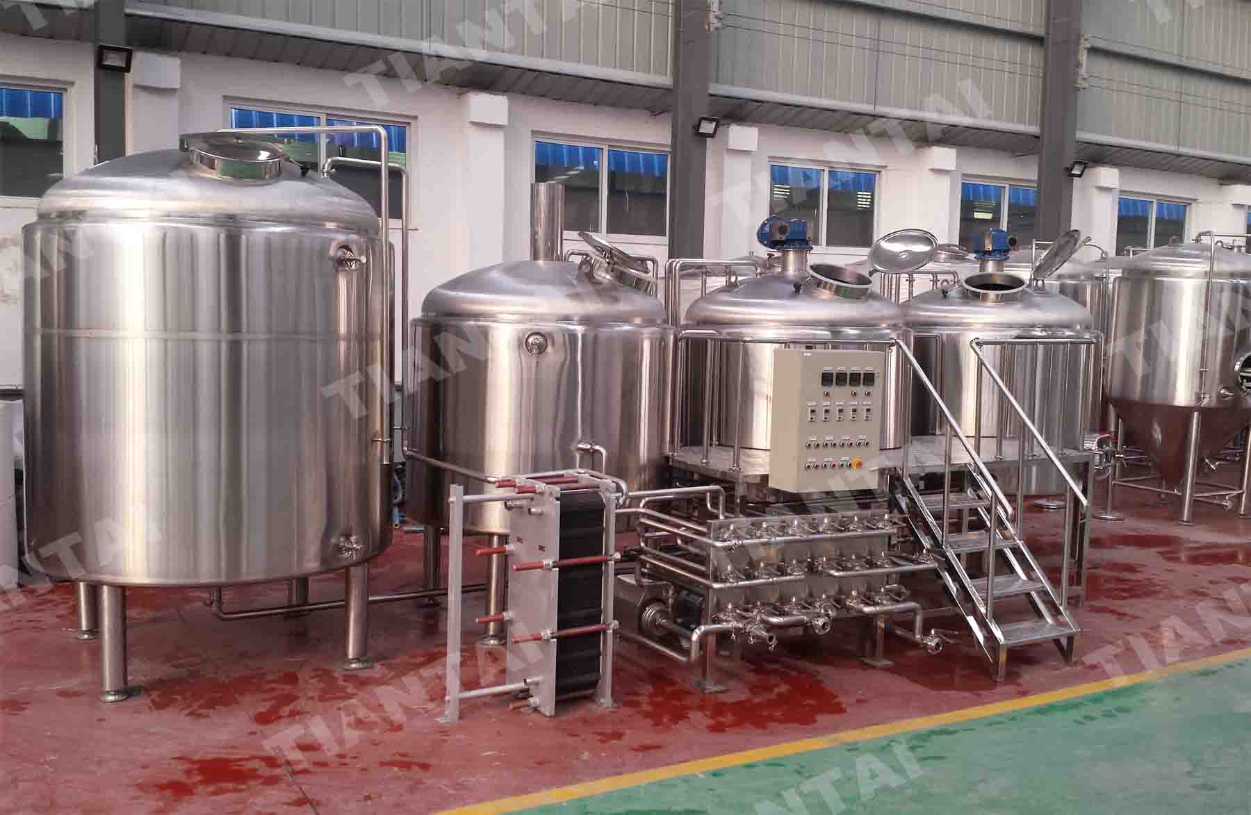 Complete 2000L Micro beer brewery system finished test